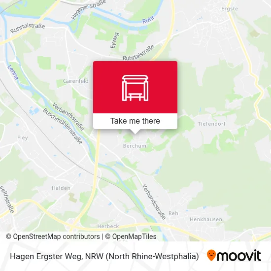 Hagen Ergster Weg map