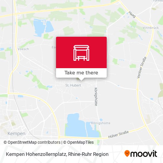 Kempen Hohenzollernplatz map