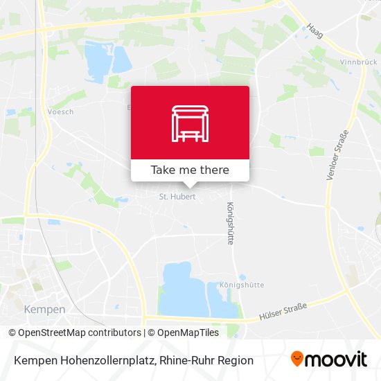 Kempen Hohenzollernplatz map