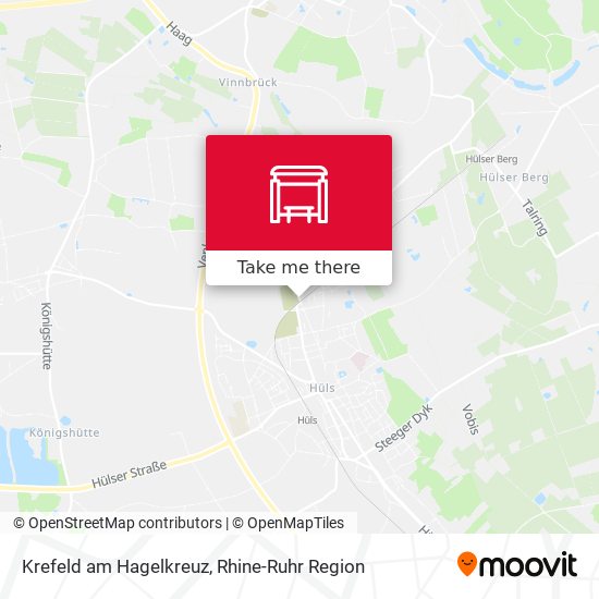 Krefeld am Hagelkreuz map