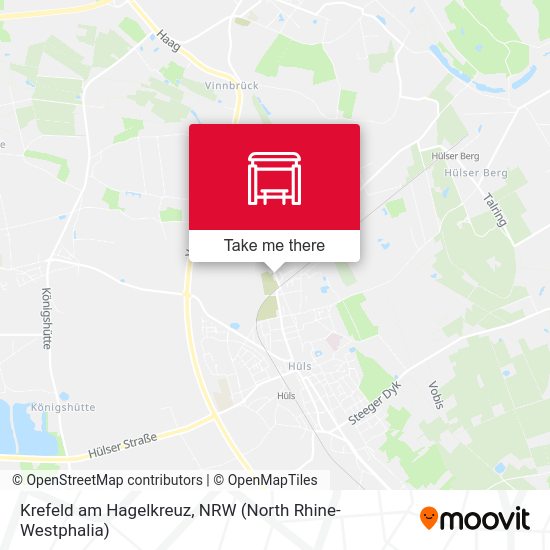Krefeld am Hagelkreuz map