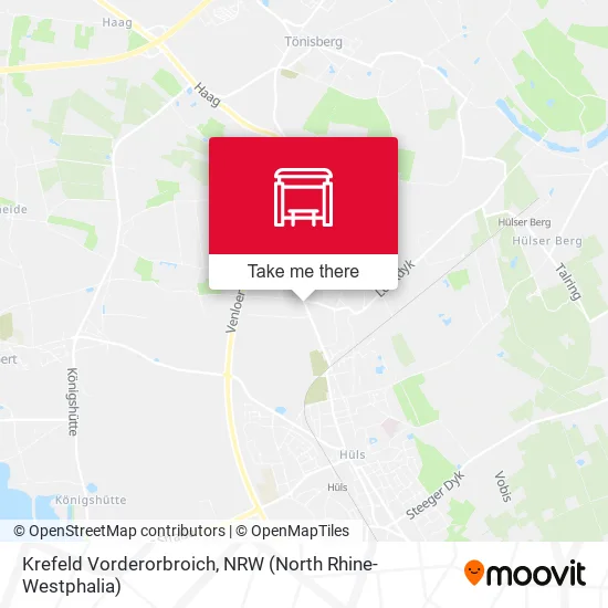 Карта Krefeld Vorderorbroich