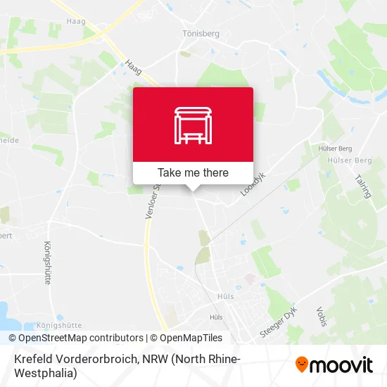 Карта Krefeld Vorderorbroich