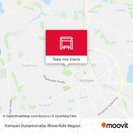 Kempen Dunantstraße map