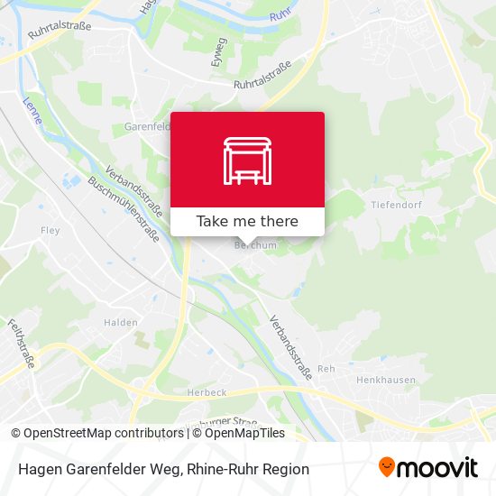 Hagen Garenfelder Weg map