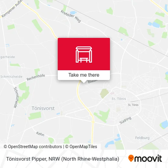 Карта Tönisvorst Pipper