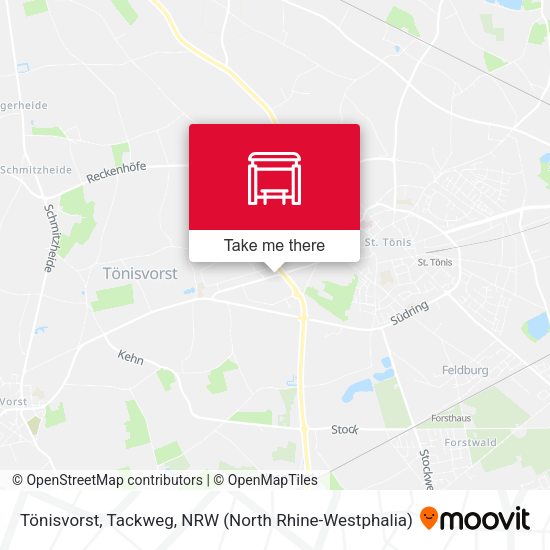 Tönisvorst, Tackweg map