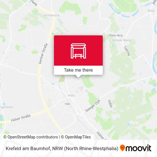 Карта Krefeld am Baumhof