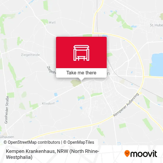 Kempen Krankenhaus map