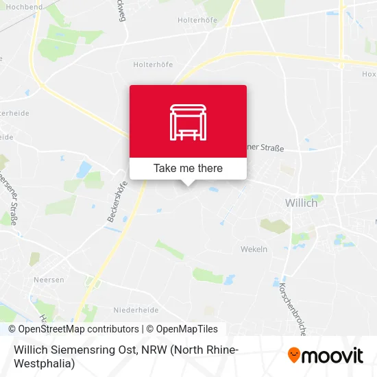 Карта Willich Siemensring Ost