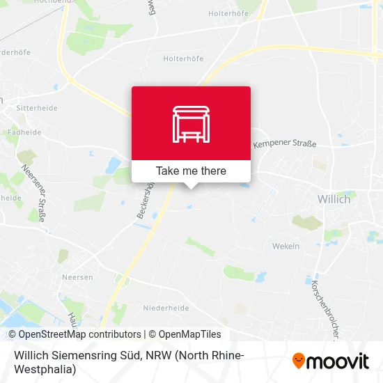 Willich Siemensring Süd map