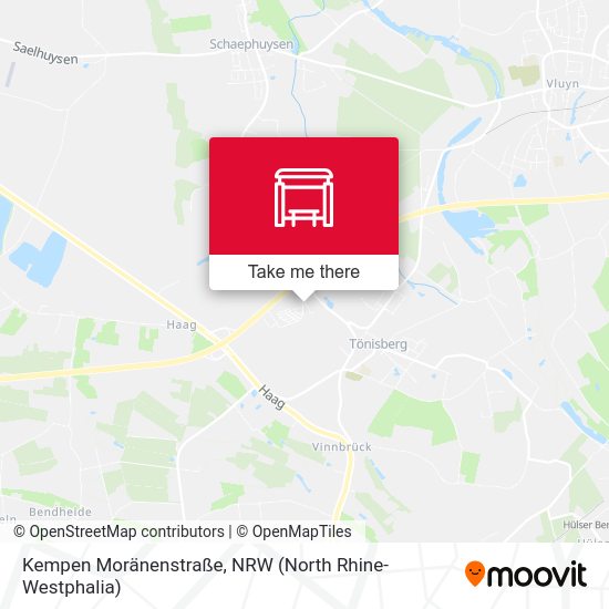 Kempen Moränenstraße map