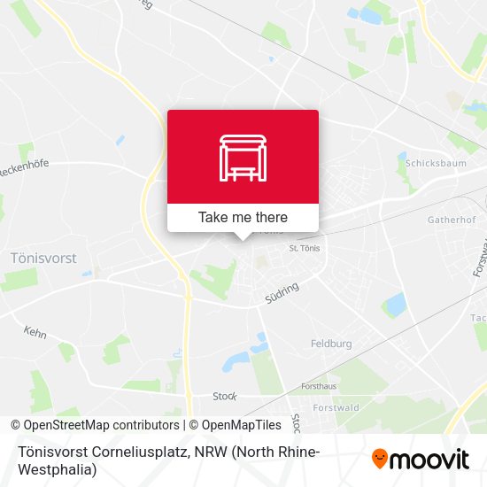 Карта Tönisvorst Corneliusplatz
