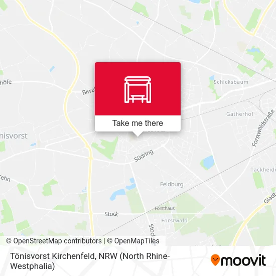 Tönisvorst Kirchenfeld map