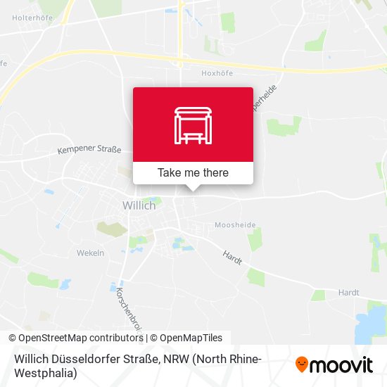 Willich Düsseldorfer Straße map