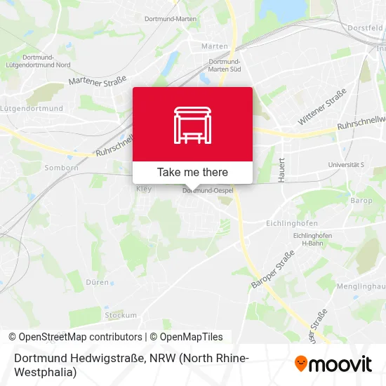 Dortmund Hedwigstraße map