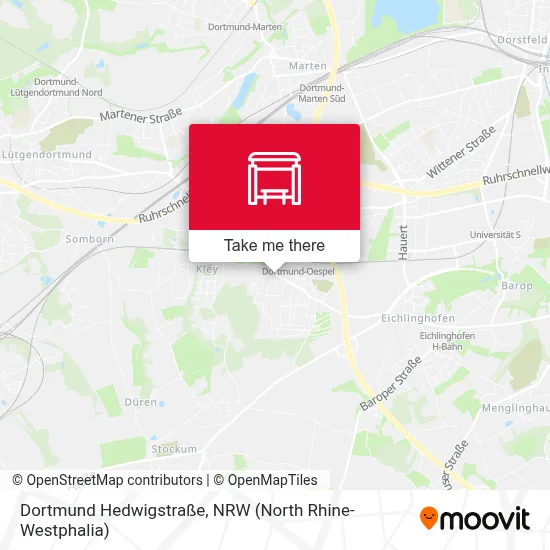 Dortmund Hedwigstraße map