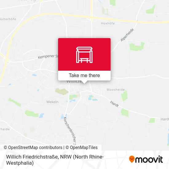 Willich Friedrichstraße map