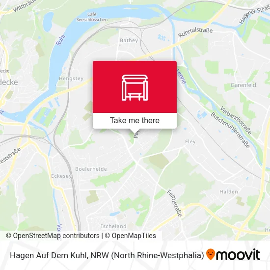 Карта Hagen Auf Dem Kuhl