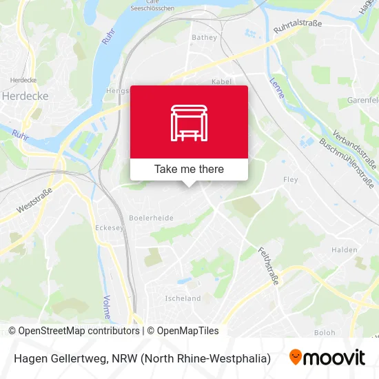 Hagen Gellertweg map