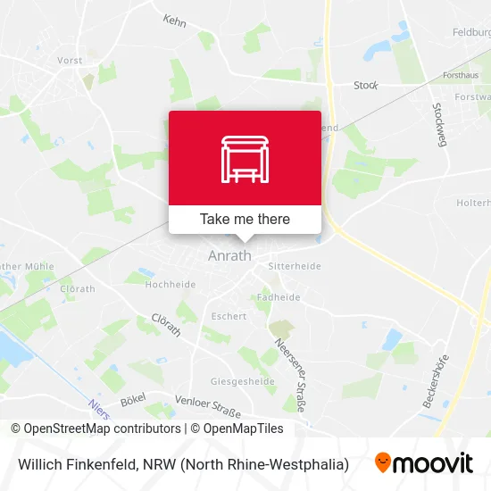 Карта Willich Finkenfeld