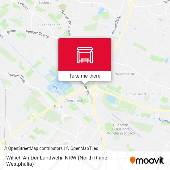 Карта Willich An Der Landwehr