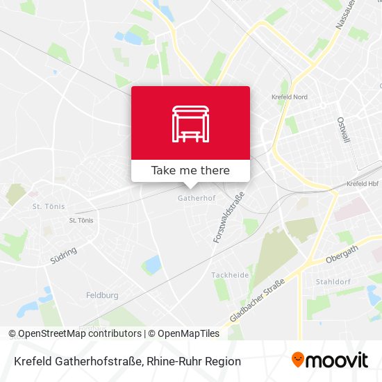 Krefeld Gatherhofstraße map