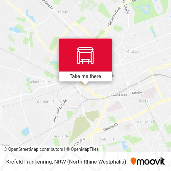 Krefeld Frankenring map