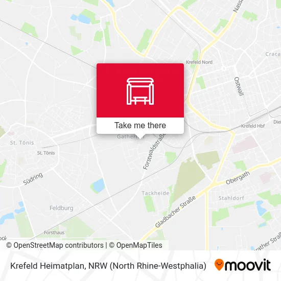 Krefeld Heimatplan map