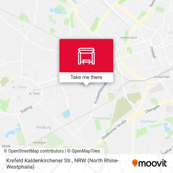Krefeld Kaldenkirchener Str. map