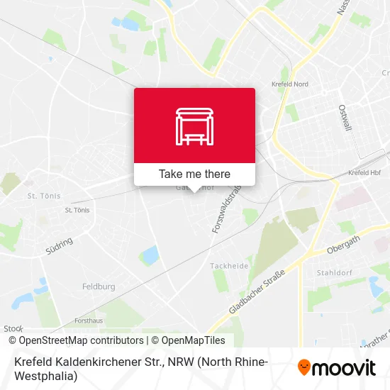 Krefeld Kaldenkirchener Str. map