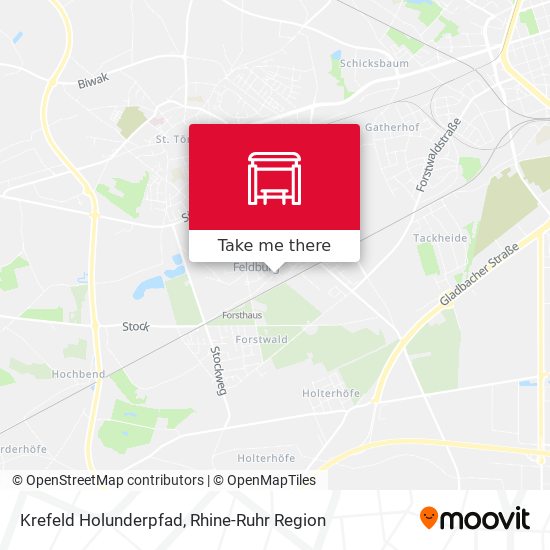 Krefeld Holunderpfad map