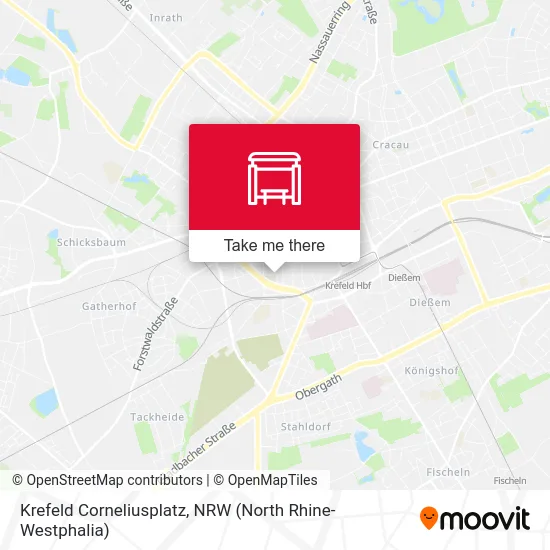 Карта Krefeld Corneliusplatz