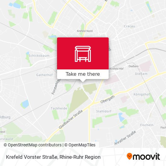 Krefeld Vorster Straße map