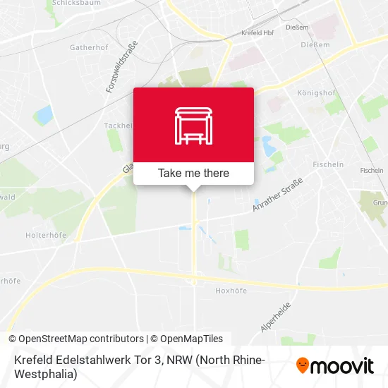 Карта Krefeld Edelstahlwerk Tor 3