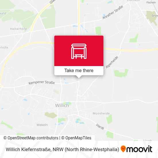 Willich Kiefernstraße map