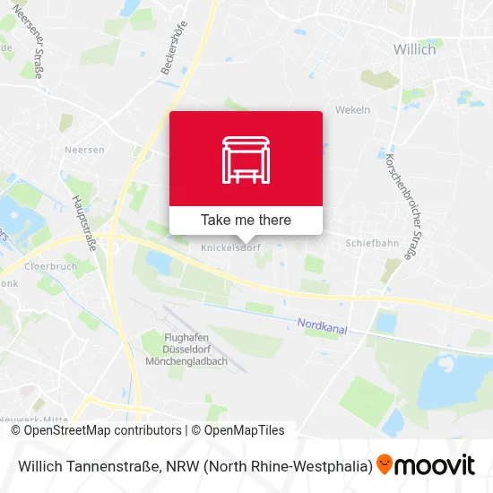 Willich Tannenstraße map