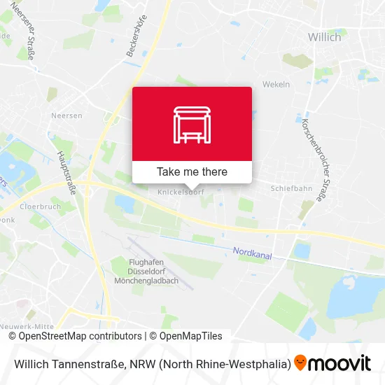 Willich Tannenstraße map