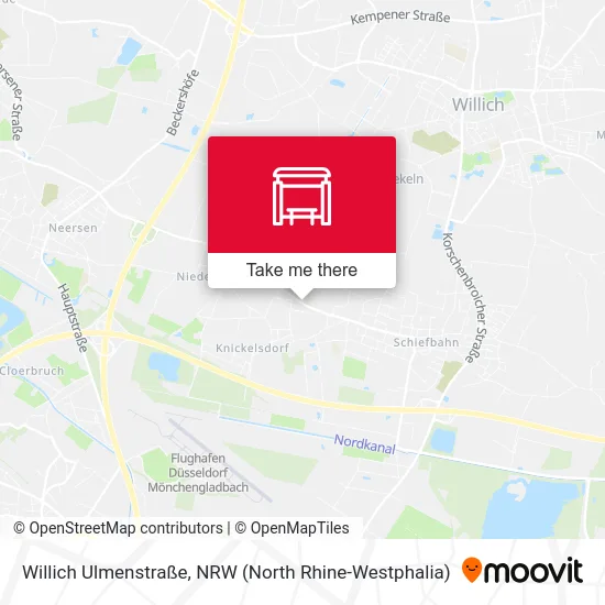 Willich Ulmenstraße map