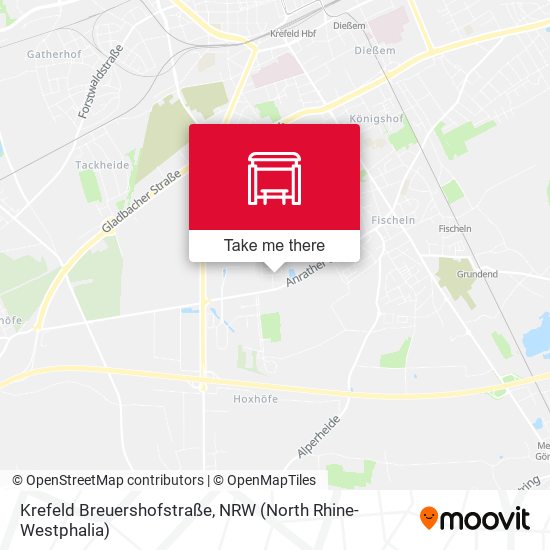 Krefeld Breuershofstraße map