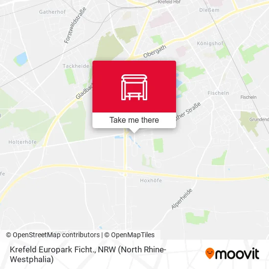 Карта Krefeld Europark Ficht.