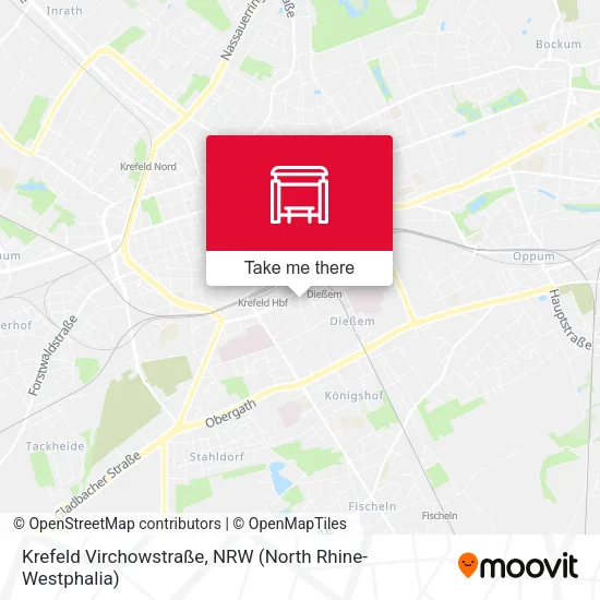 Карта Krefeld Virchowstraße