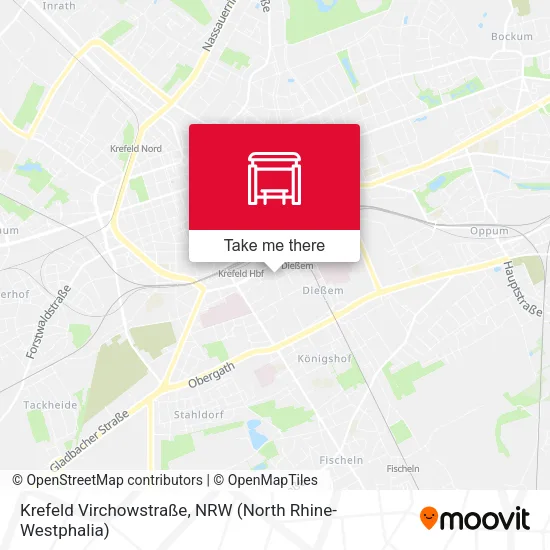 Карта Krefeld Virchowstraße
