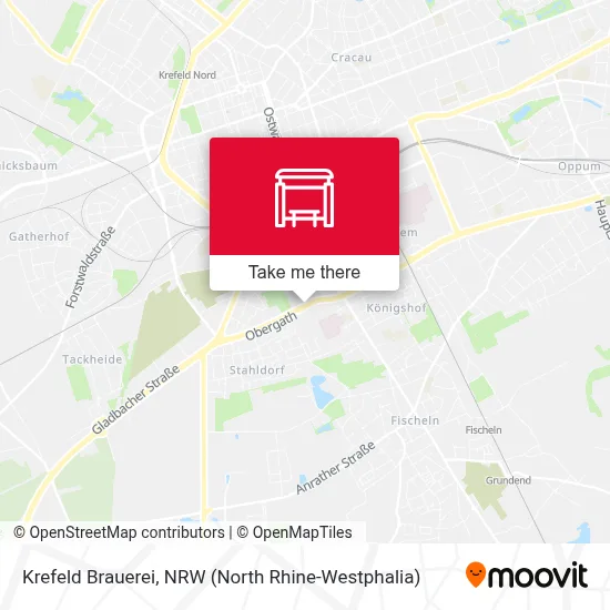 Krefeld Brauerei map