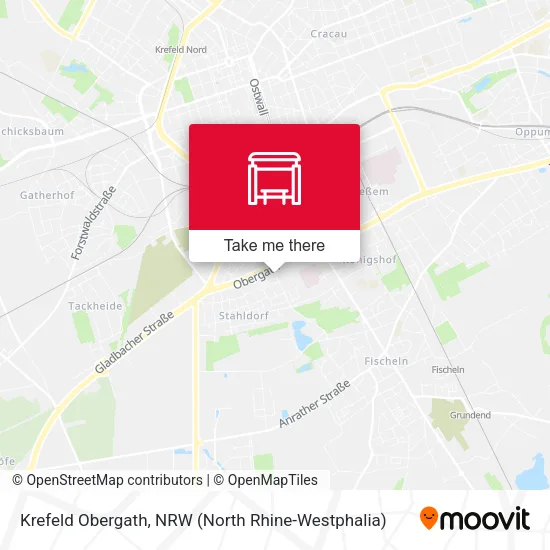 Карта Krefeld Obergath