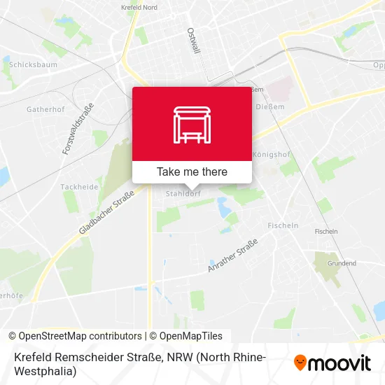 Карта Krefeld Remscheider Straße