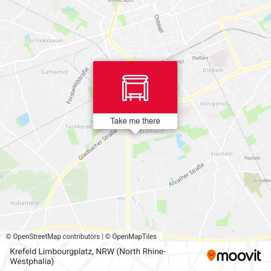Карта Krefeld Limbourgplatz