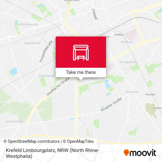 Карта Krefeld Limbourgplatz