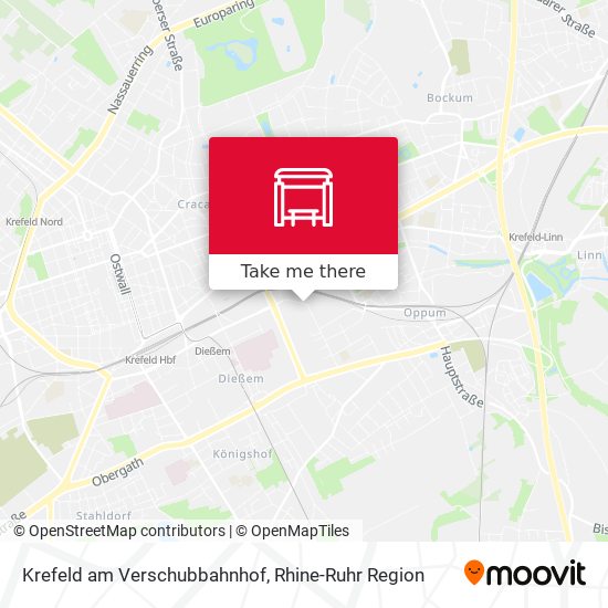 Krefeld am Verschubbahnhof map