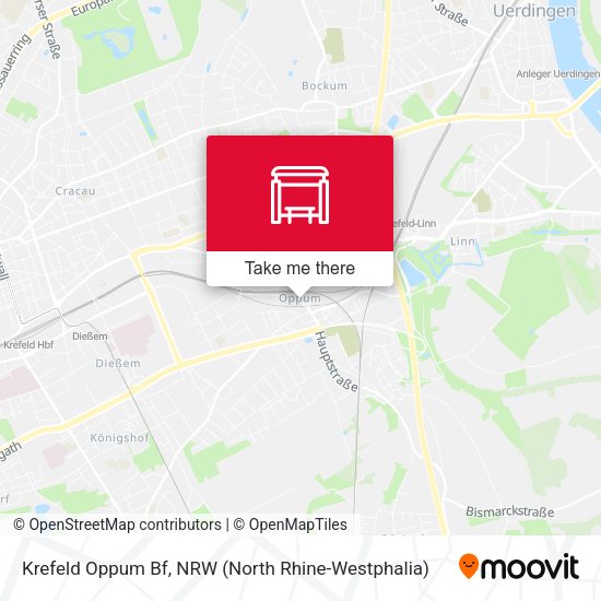 Карта Krefeld Oppum Bf